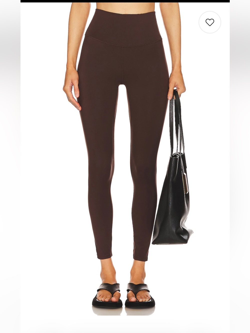 Varley Free Soft High-Waist Brown Coffee Bean Women's Leggings 25” XS NWT